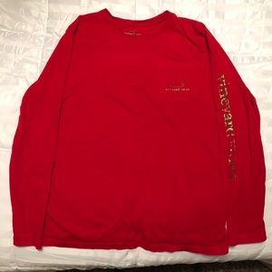 Vineyard Vines girls red long sleeve tee (size XL)